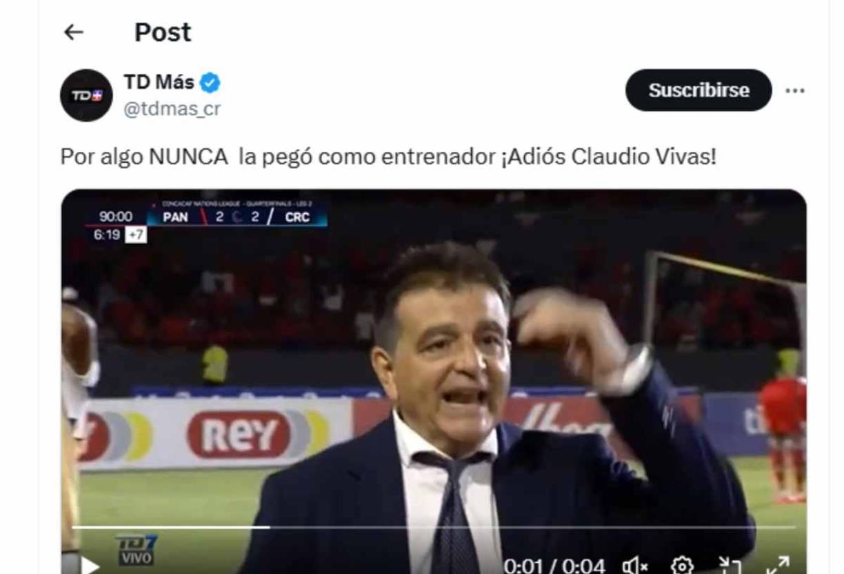Prensa tica pide la salida del entrenador Claudio Vivas. 