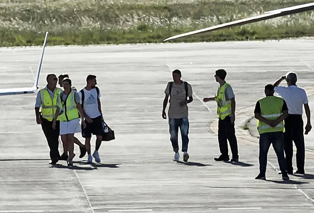 Lionel Messi y Ángel Di María viajaron juntos a Rosario, su ciudad natal.