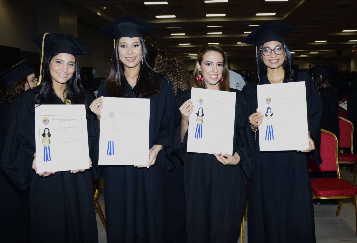 Cinthia Chavarría, Andrea Bardales, Gisselle Castellanos y Allanys Barahona