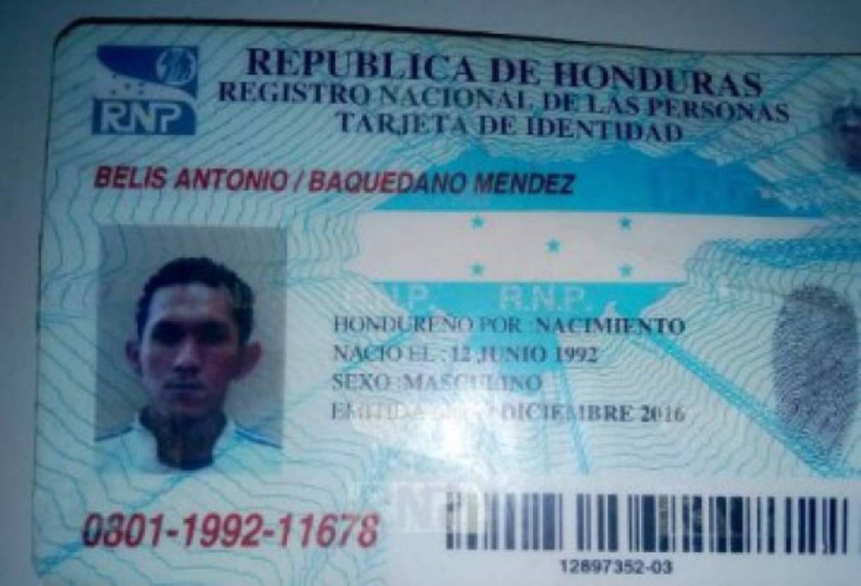 Belis Antonio Baquedano Méndez se registró como la cuarta persona muerta. Era aficionado del Motagua.
