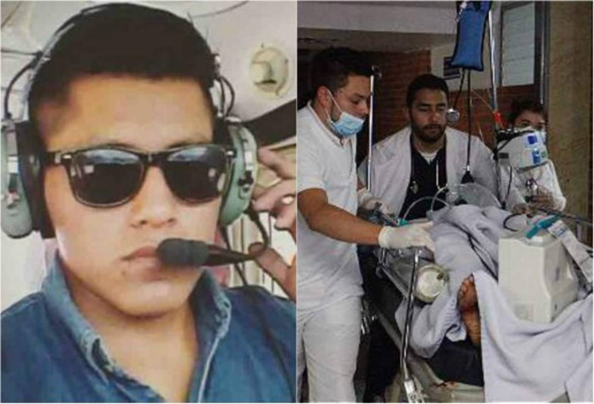 El técnico Erwin Tumiri fue el sexto sobreviviente rescatado de entre el fuselaje del avión. Tumiri fue trasladado a la Clínica Somer.