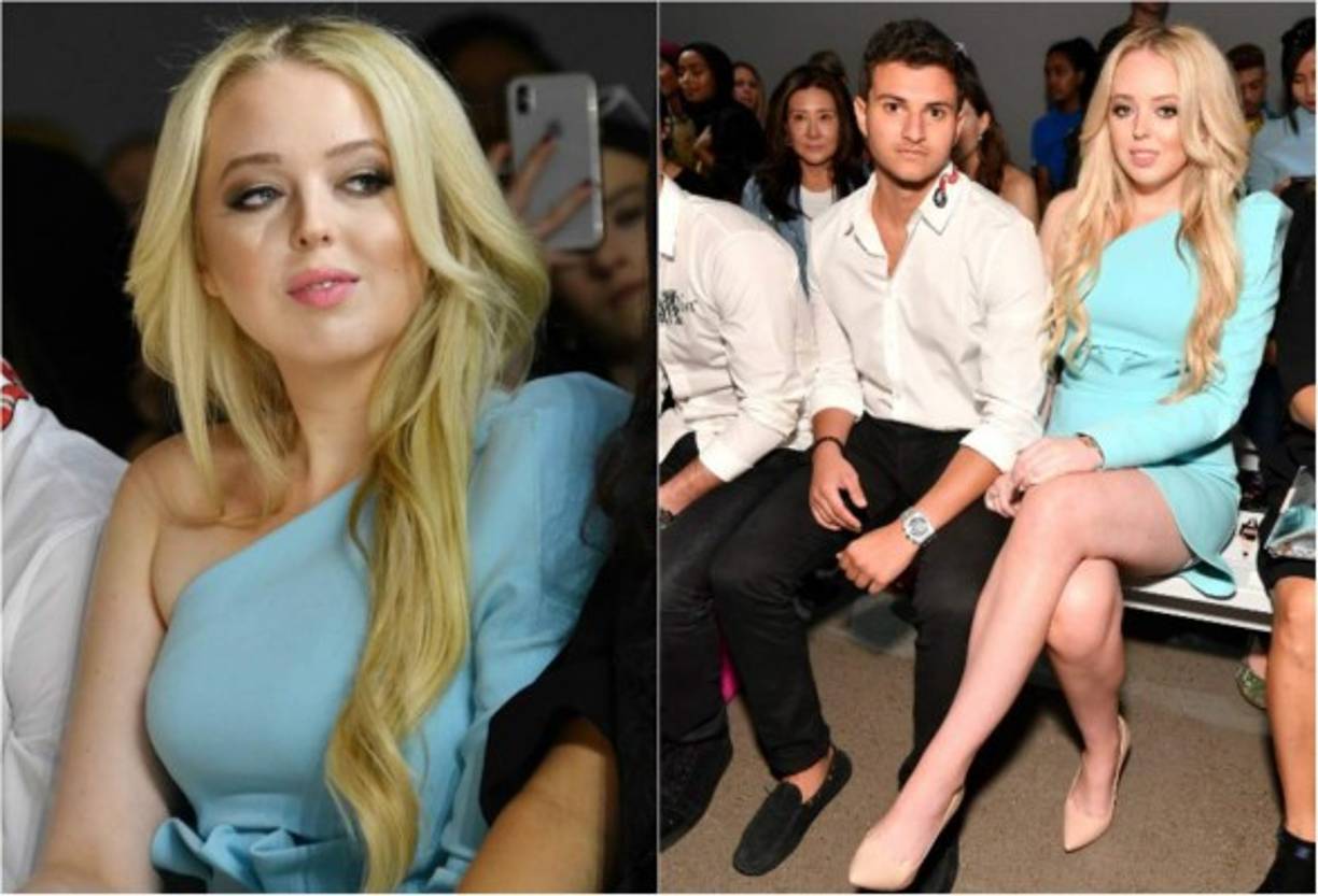 Tiffany Trump, hija del presidente estadounidense Donald Trump, acaparó la atención en la semana de la moda en Nueva York al asistir a una de las pasarelas de la diseñadora Taoray Wang.