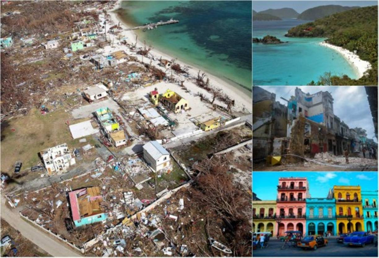 El hucán Irma provocó estragos a su paso por el Caribe y Florida.