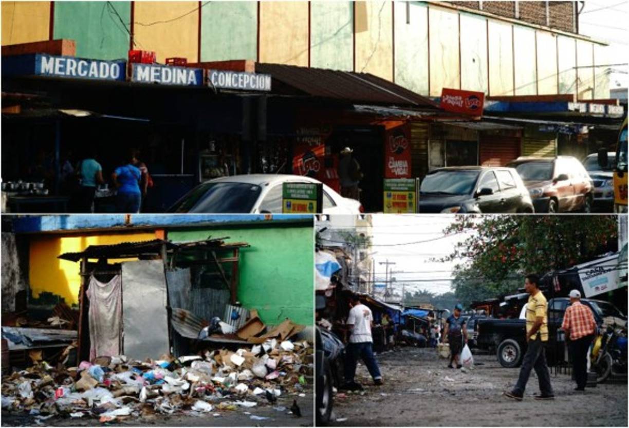 Suciedad, mal olor y las calles en mal estado son las condiciones de varios mercados en San Pedro Sula.