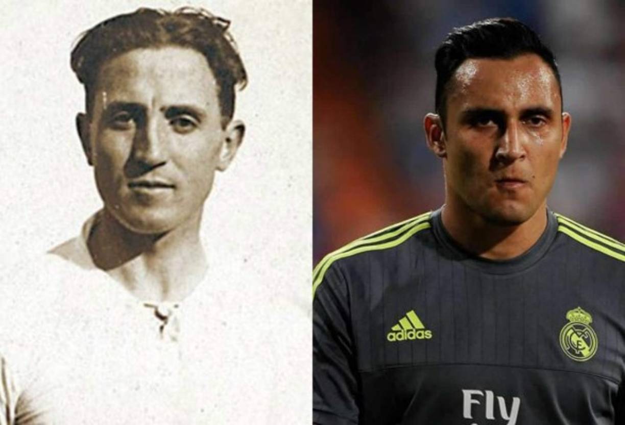 Muchos aseguran que Keylor tiene un enorme parecido con el exjugador Santiago Bernabéu. ¿Y ustedes que dicen ?
