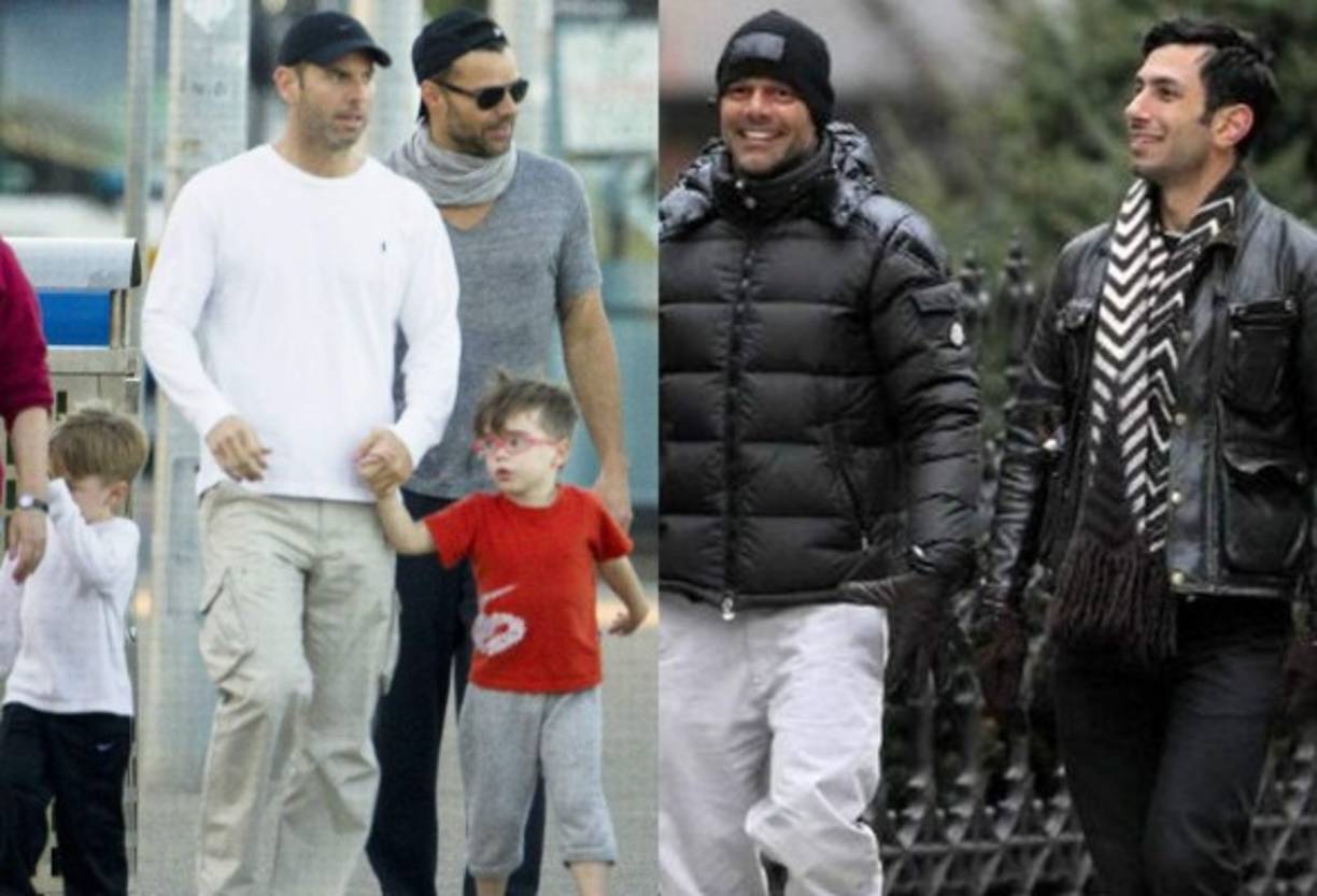 Carlos compartió seis años de noviazgo con Ricky. Él era muy cercado a los hijos del cantante. En la otra imagen vemos a Jwan Yosef en la primera imagen que le tomaron en Nueva York junto al cantante.