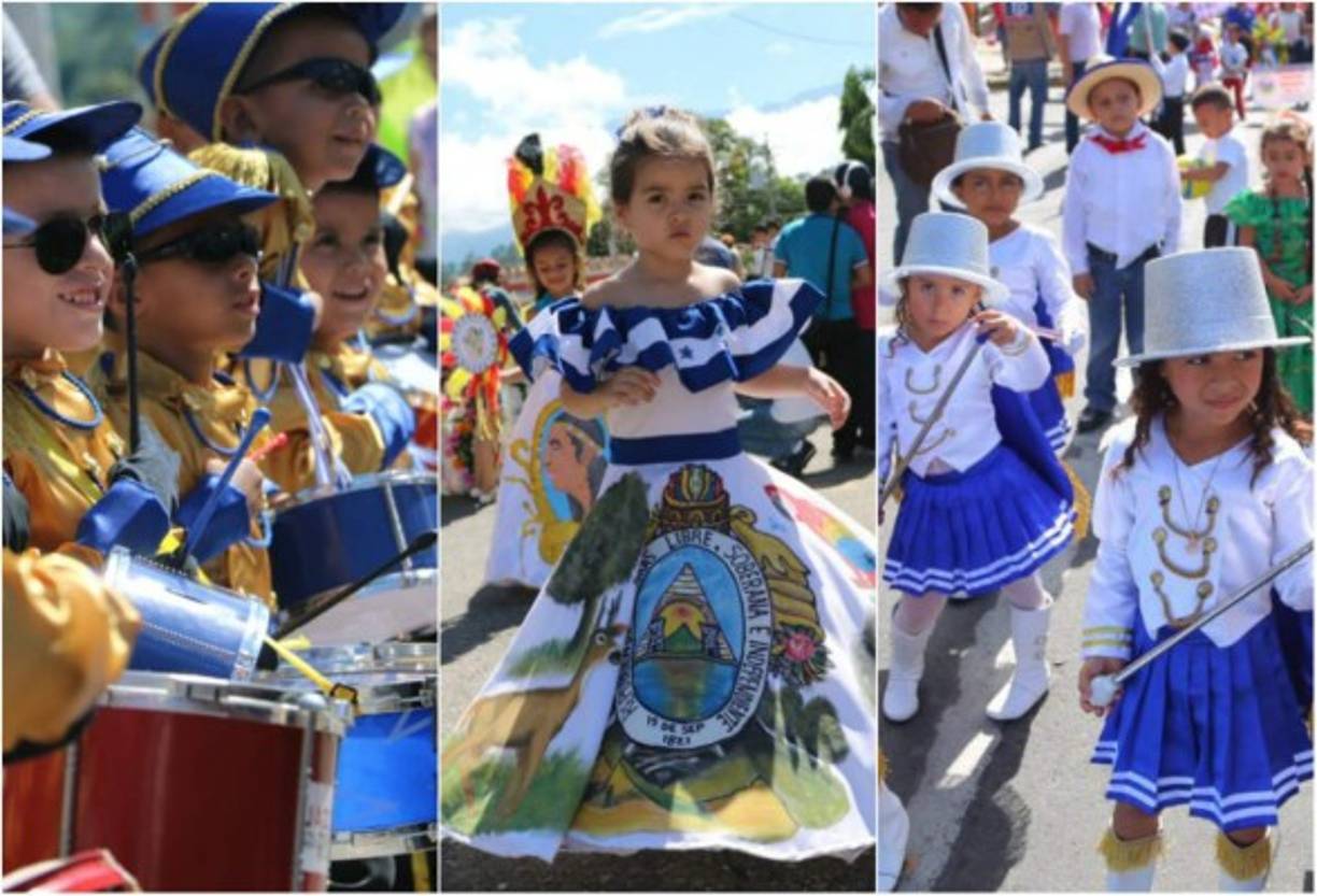 Coloridos desfiles protagonizan los estudiantes más pequeños este martes para celebrar el 195 aniversario de Independencia de Honduras. <br/><br/>