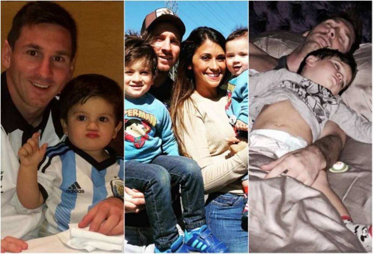 Lionel Messi de 29 años tiene una familia hermosa junto a su esposa Antonella Roccuzzo y sus hijos Thiago y Mateo. <br/><br/>