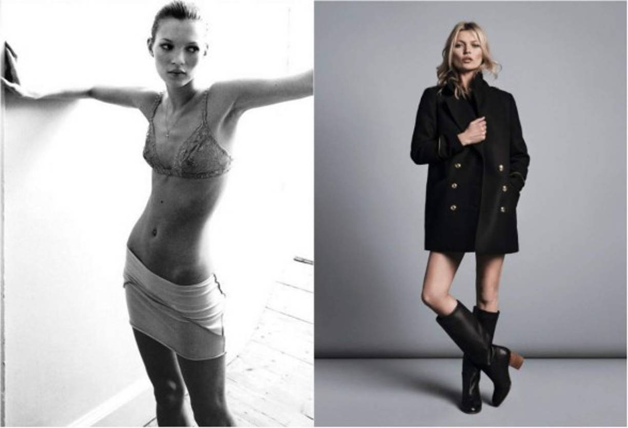 Kate Moss. 'Nada sabe mejor que sentirse flaca”, expresó la modelo en una entrevista. Aunque nunca reconoció padecer de algún trastorno de la alimentación, confesó haber dejado de comer en épocas de mucho trabajo. Llegó a pesar 90 libras.