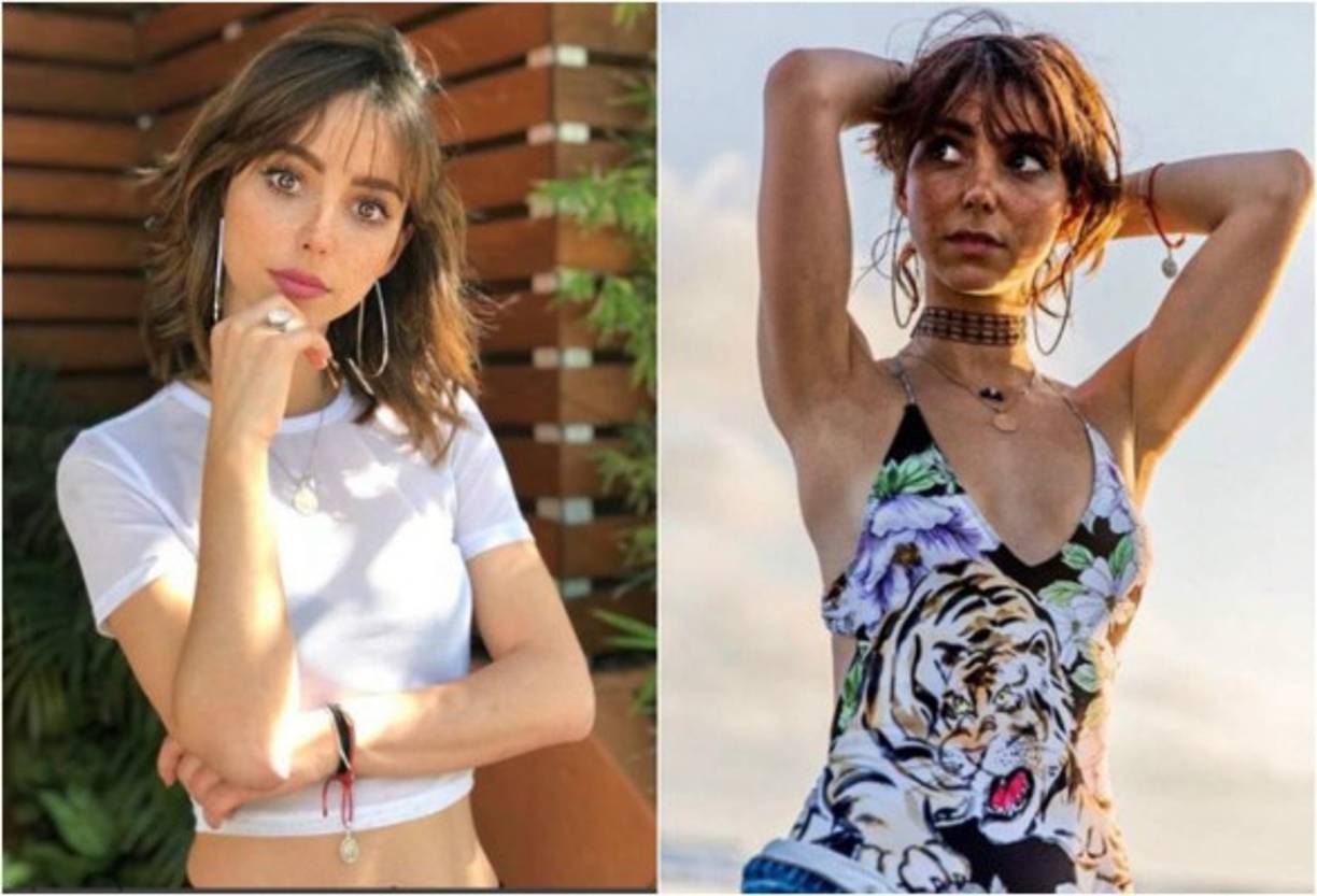 Aquí la diferencia de su rostro al lucir con maquillaje y al natural luciendo sus pecas.