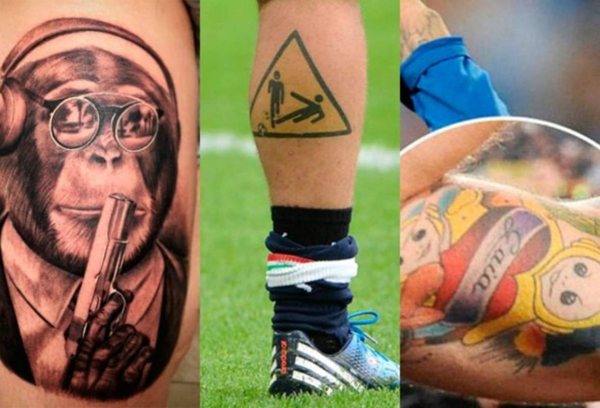 Los tatuajes son habituales en el mundo del fútbol, pero hay algunos que llaman la atención mucho más que otros. Por distintas razones, estos son los peores que encontramos entre los futbolistas.