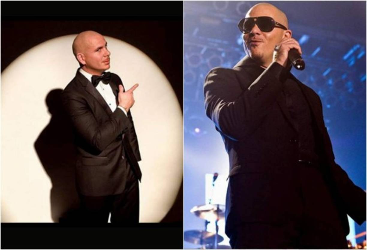 El cambio de Pitbull al lucir con cabello es impresionante.