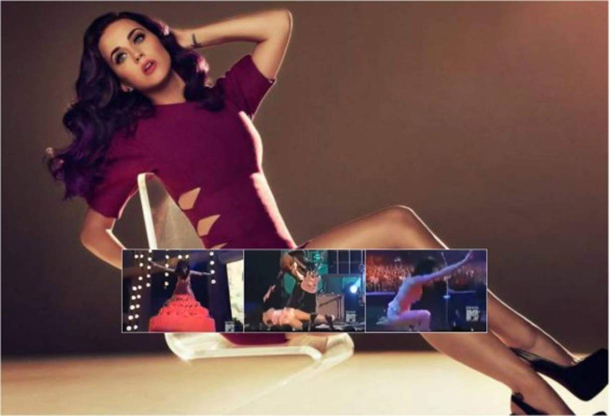 En 2008 Katy Perry protagonizó una caída inolvidable en los premios MTV Latinoamérica.<br/><br/>La cantante se lanzó sobre un pastel, luego se resbaló y cayó en el escenario; intentó pararse muchas veces pero seguía cayéndose debido a la crema en el piso.