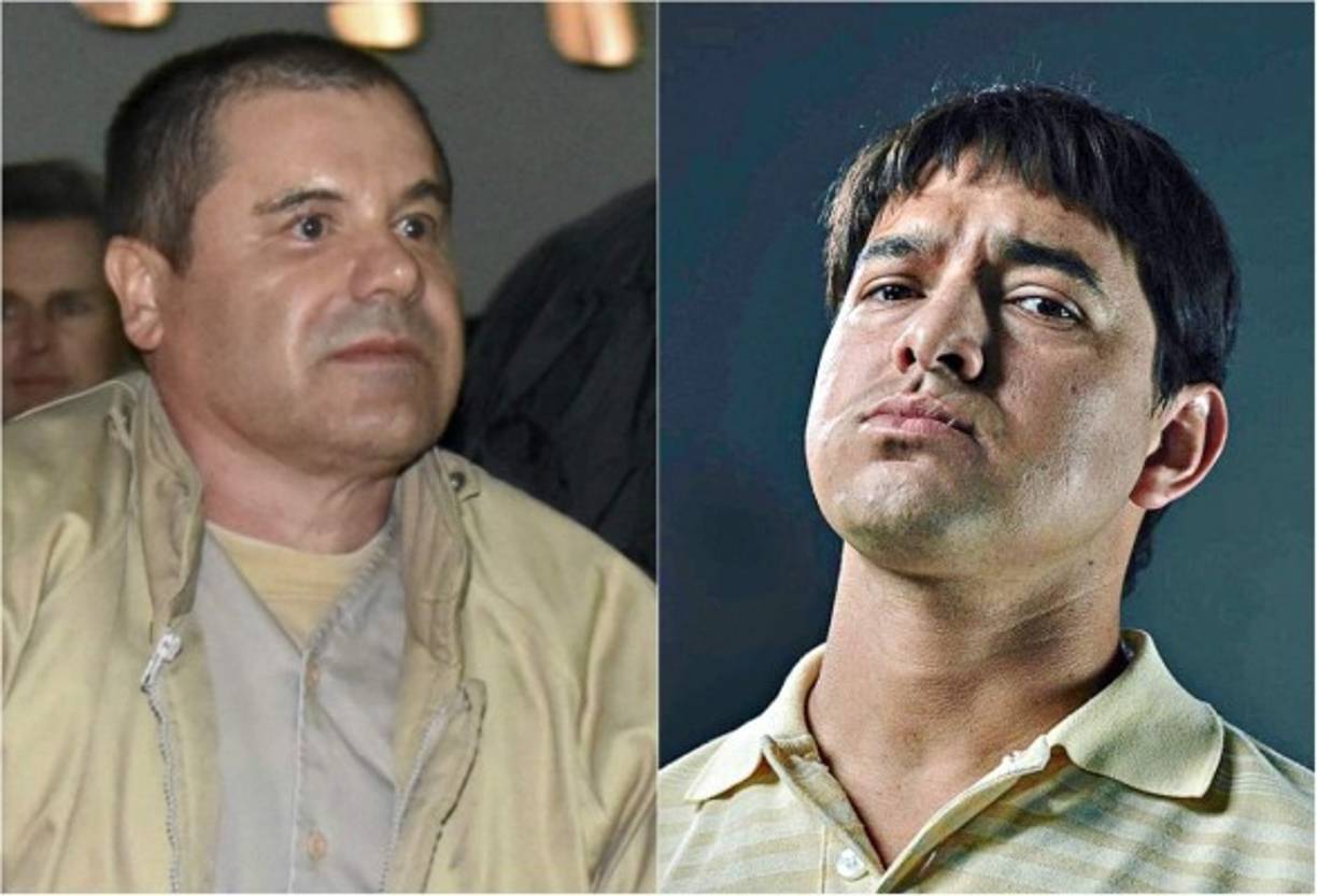 Joaquín 'El Chapo' Guzmán que actualmente enfrenta el juicio del siglo en Nueva York es interpretado por Alejandro Edda. El Chapo inició en el mundo del narcotráfico de la mano de Félix Gallardo.
