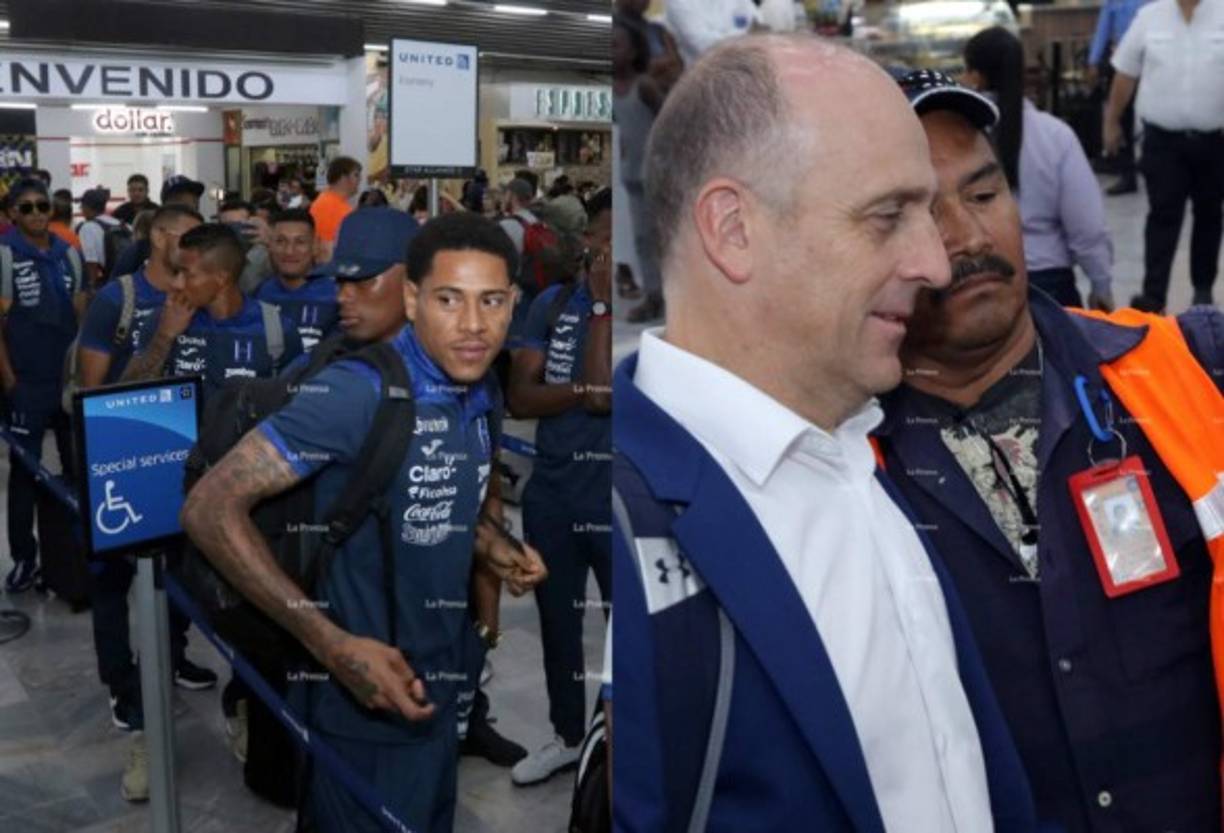 La selección de Honduras partió este domingo a Nueva Jersey, Estados Unidos, para enfrentar el martes a Ecuador en partido que marcará el debut de Fabián Coito. Mira las imágenes más curiosas de la salida de la Bicolor. Fotos Gilberto Sierra.