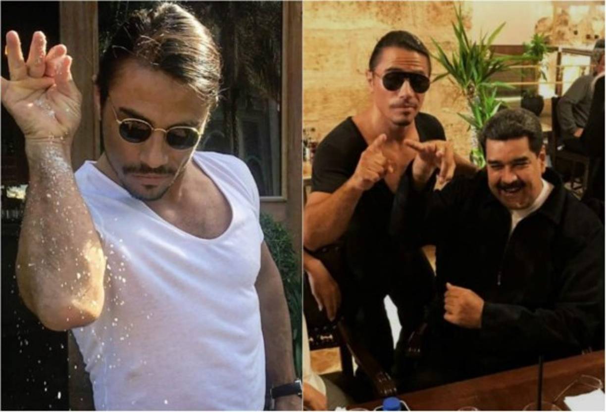 El chef turco Nusret Gökçe, mejor conocido como Salt Bae en redes sociales, ha recibido una lluvia de críticas luego de que compartiera en su cuenta de Instagram varios videos en los que se le ve sirviendo un banquete de carne al presidente venezolano, Nicolás Maduro.