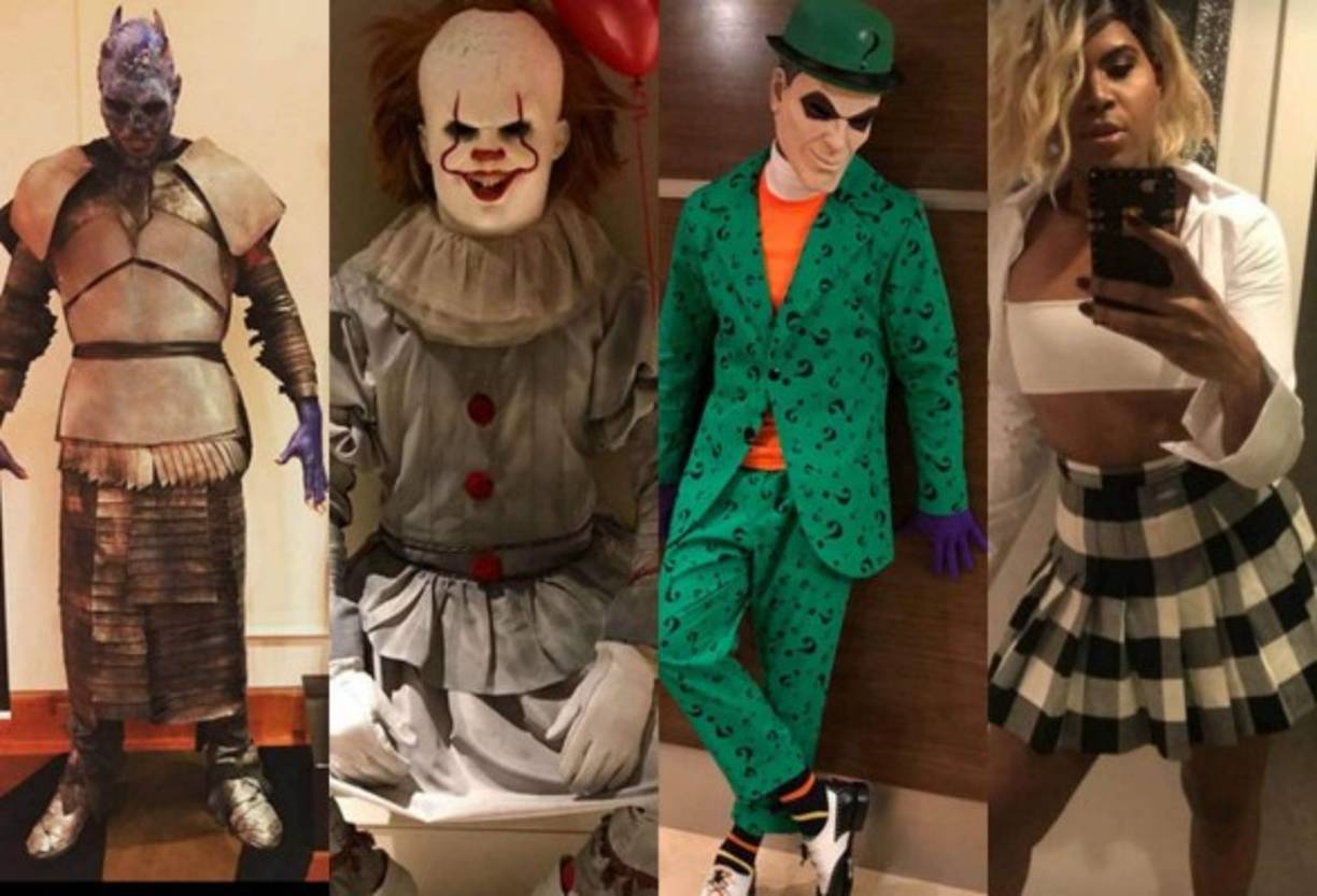 Diferentes deportistas no han dudado en transformarse en Halloween disfrazándose de terroríficos monstruos y criaturas. Ellos se unen a la celebración.