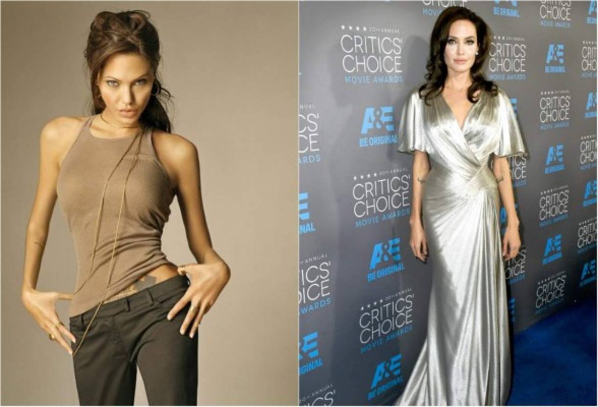 Angelina Jolie. Es una de las actrices que luce más delgada que de costumbre. Según la revista In Touch sigue una dieta en la que solo consume 600 calorías diarias, acompañada de intensas sesiones de ejercicio.