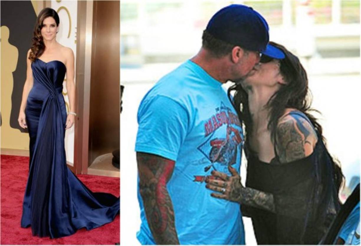 Luego de ganar su primer Oscar por Un sueño posible, Sandra Bullock descubrió la infidelidad de su esposo Jesse James recibió con la tatuadora Michelle ´Bombshell´ McGeek.<br/><br/>