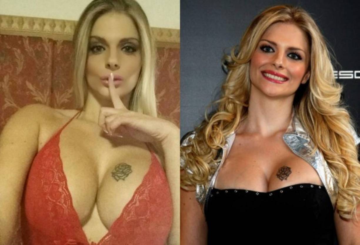 Ella es Francesca Cipriani, una hermosa presentadora italiana que apoya a su Selección en la Eurocopa que se realiza en Francia.