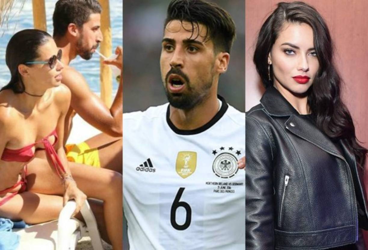 La top model brasileña Adriana Lima ha sido captada disfrutando sus vacaciones con el futbolista alemán Sami Khedira.