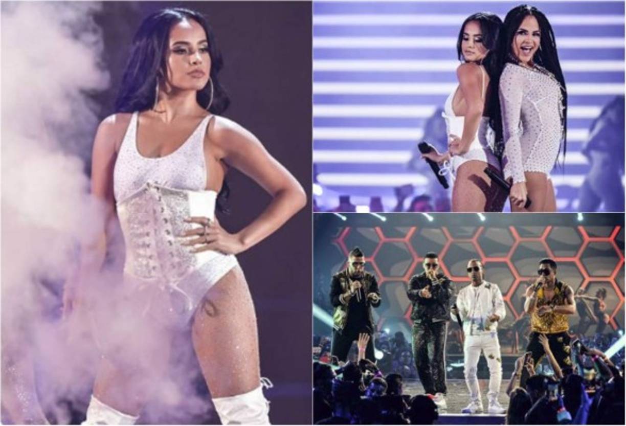 La gala de los Premios Juventud sorprendió esta noche con una propuesta diferente en el auditorio del Watsco Center de Miami, en la que por primera vez las votaciones fueron sustituidas por un concierto que reunió a grandes estrellas de la música hispana con 'colaboraciones nunca vistas'.