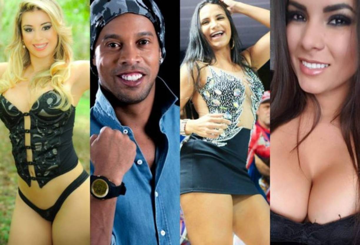 Ronaldinho, astro brasileño que arriba este viernes a Honduras, no solamente ha sido un crack en la cancha, también fuera de ellas al conquistar a hermosas chicas. Hoy te presentamos las mujeres con las que ha salido.