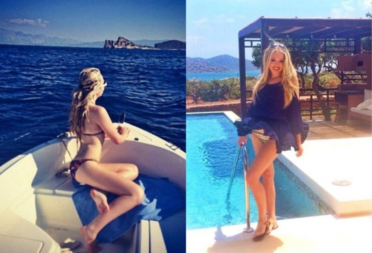 Tiffany de 21 años, sigue los pasos de Ivanka en el modelaje. Es fruto del segundo matrimonio de Trump con la actriz Marla Maples.