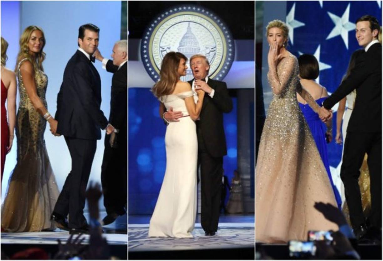 La nueva pareja presidencial de Estados Unidos acudieron el viernes por la noche al centro de convención Walter E. Washington para el baile inaugural oficial, conocido como 'Liberty and Freedom: The Official Presidential Inaugural Balls'. Sus hijos con sus parejas los acompañaron.