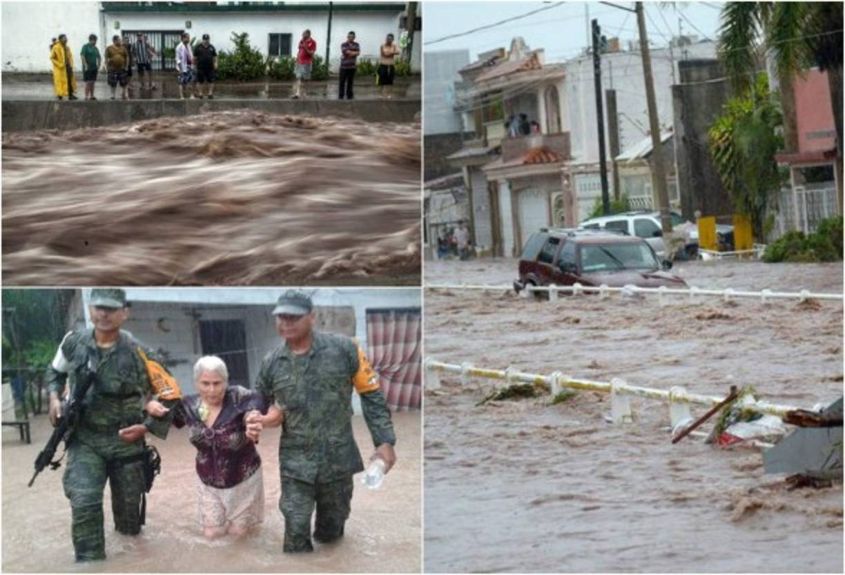 La fuertes lluvias que azotan varias zonas de México están dejado estragos a su paso.
