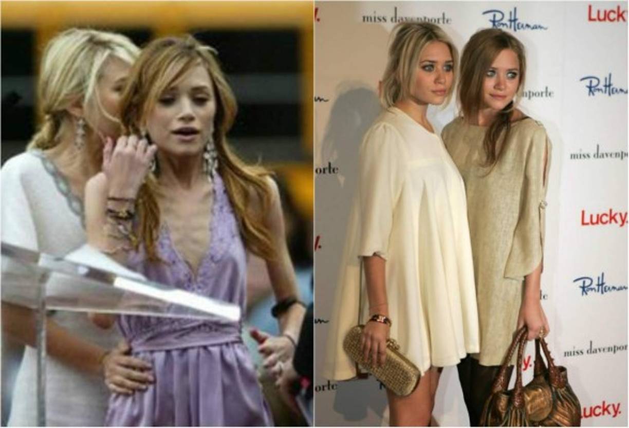 Mary-Kate Olsen. La melliza Olsen tuvo que ingresar en un programa para tratarse por la anorexia. Al concluir el tratamiento, se comprometió para ayudar a otras chicas que padecen los mismos problemas que ella.