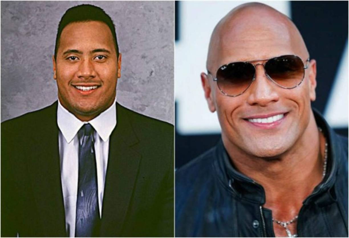 El protagonista de “Fast and Furious” recordó tiempo atrás en sus redes con esta foto (izquierda). “Nunca logré mi sueño de jugar en la NFL (liga de fútbol americano), pero estoy seguro que jamás me perdí una comida”, escribió.