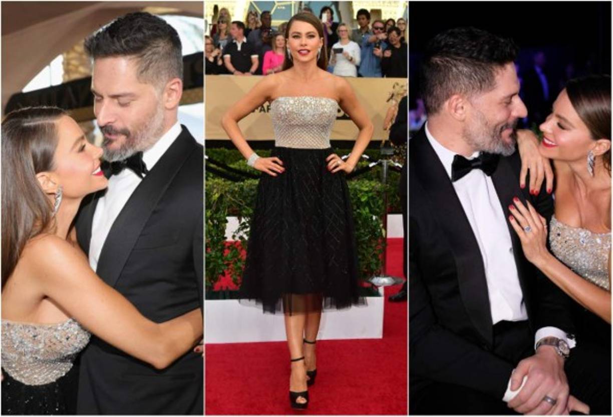 Sofía Vergara y Joe Manganiello fue la pareja que más brilló en la alfombra roja de los Premios SAG, su amor a un año de casados fue evidente.