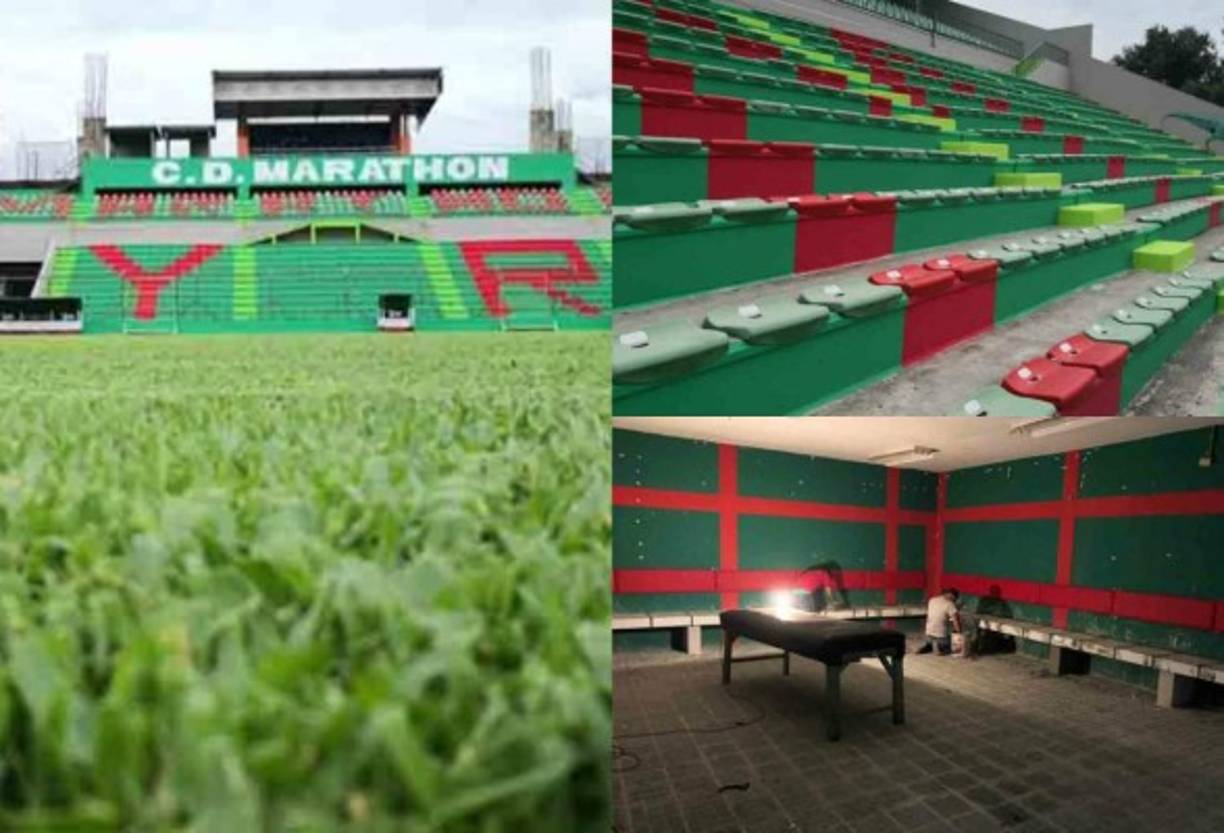 El estadio Yankel Rosenthal, casa del Club Deportivo Marathón, ha recibido varios retoques de cara a lo que será el Torneo Apertura 2019 de la Liga Nacional. Acá te contamos las remodelaciones. Fotos Cortesía Grupo GAMA.