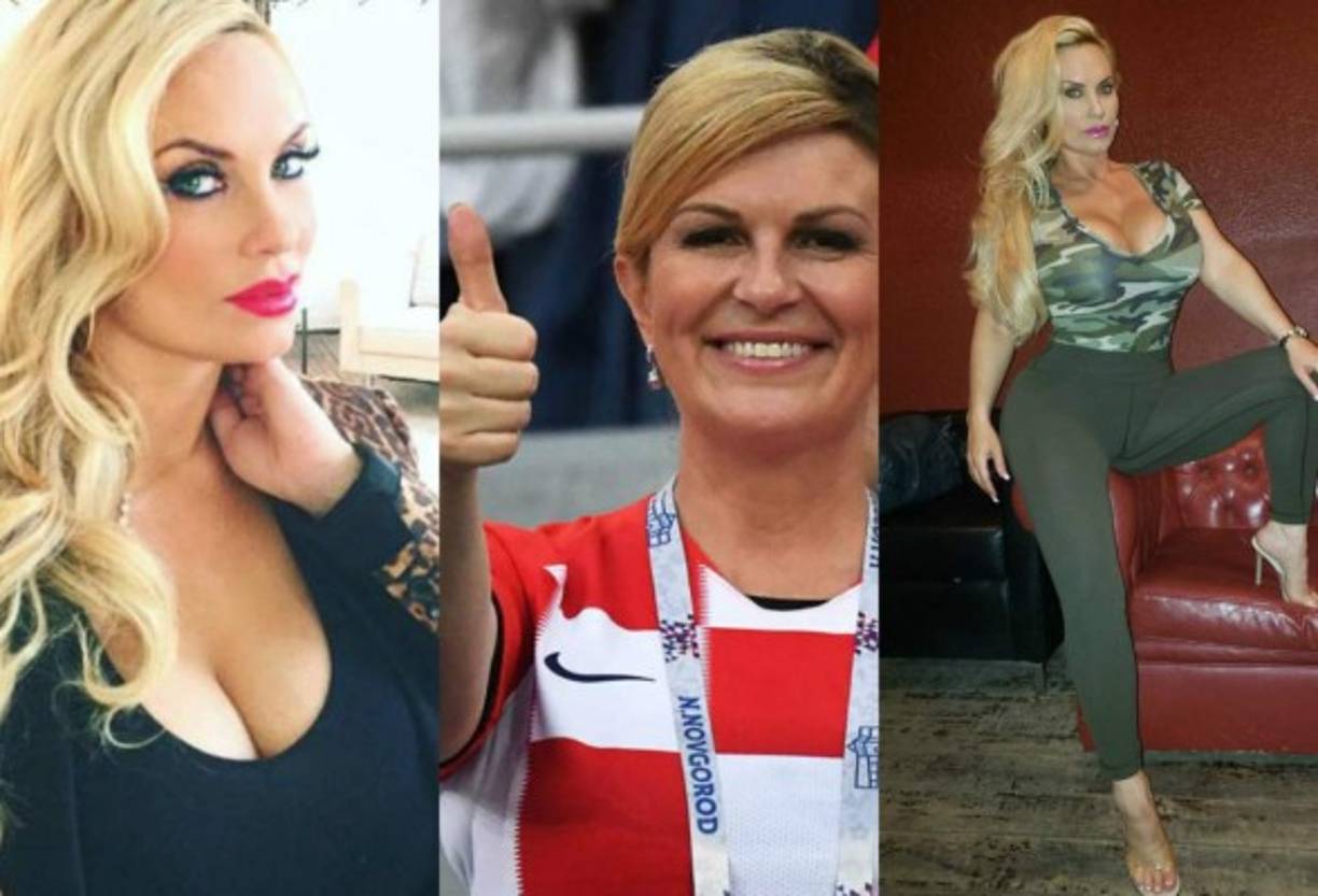 La presidenta de Croacia, Kolinda Grabar-Kitarovic, de 47 años (Foto centro) y Nicole Natalie Marrow, de 36 años novia del actor y músico estadounidense Ice-T (izquierda y derecha) han sido confundidas recientemente en unas fotos.