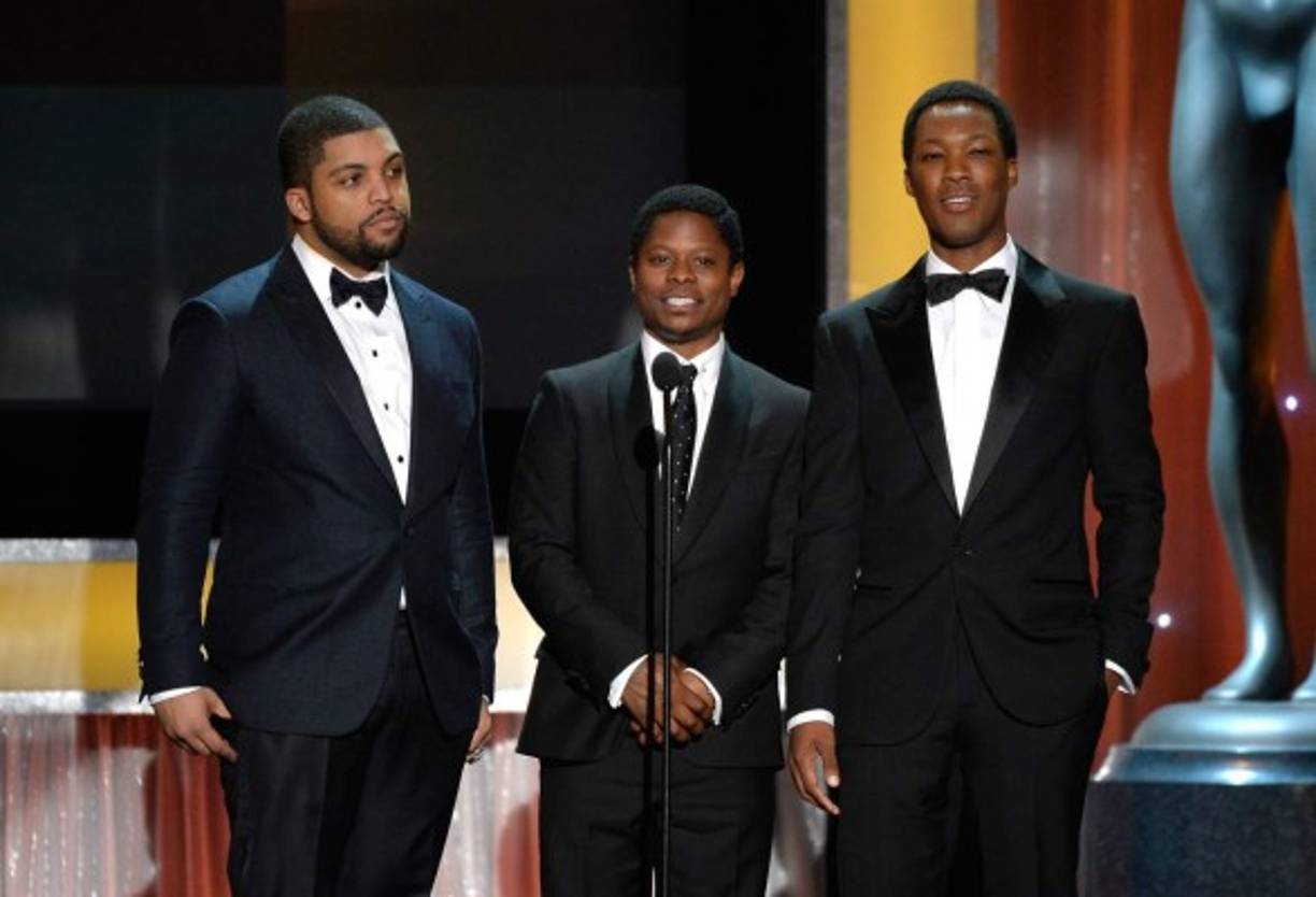 Actores de la película 'Straight Outta Compton'.