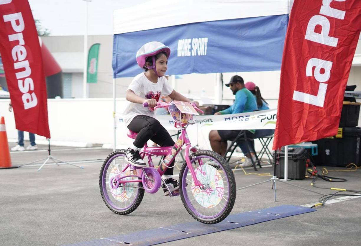 Ella fue la ganadora de la categoría de niñas de 5 a 6 años de la Vuelta Ciclística Infantil LA PRENSA 2024.