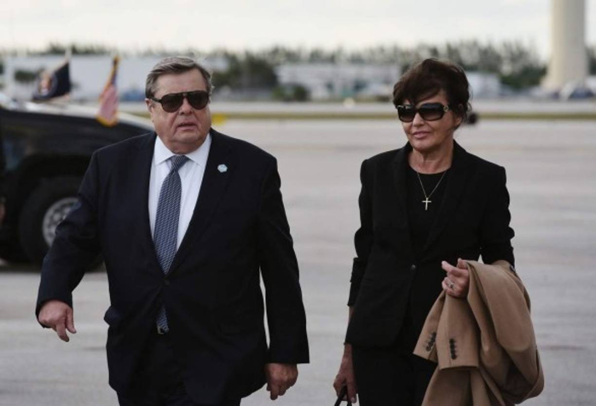 Los suegros del presidente estadounidense también viajaron en el Air Force One.