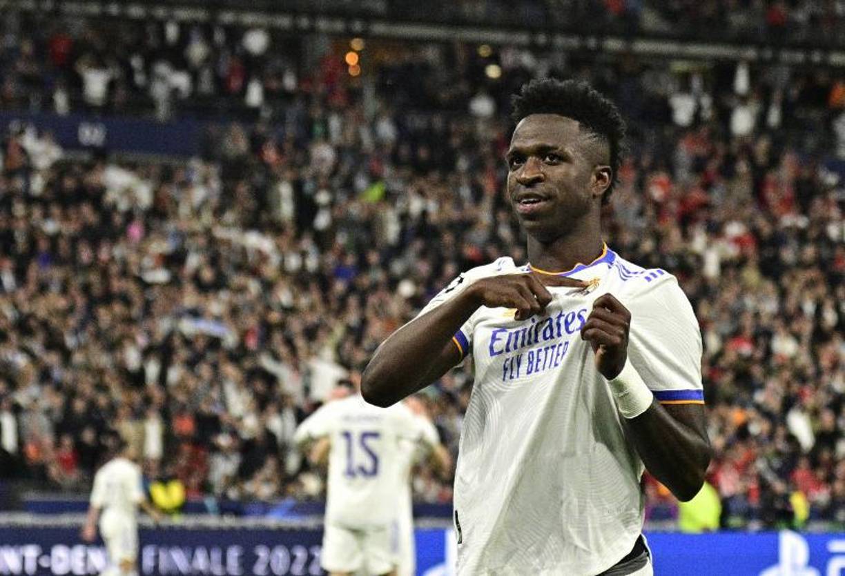 Vinicius anotó a los 59 minutos el gol que le dio el título al Real Madrid en París. 