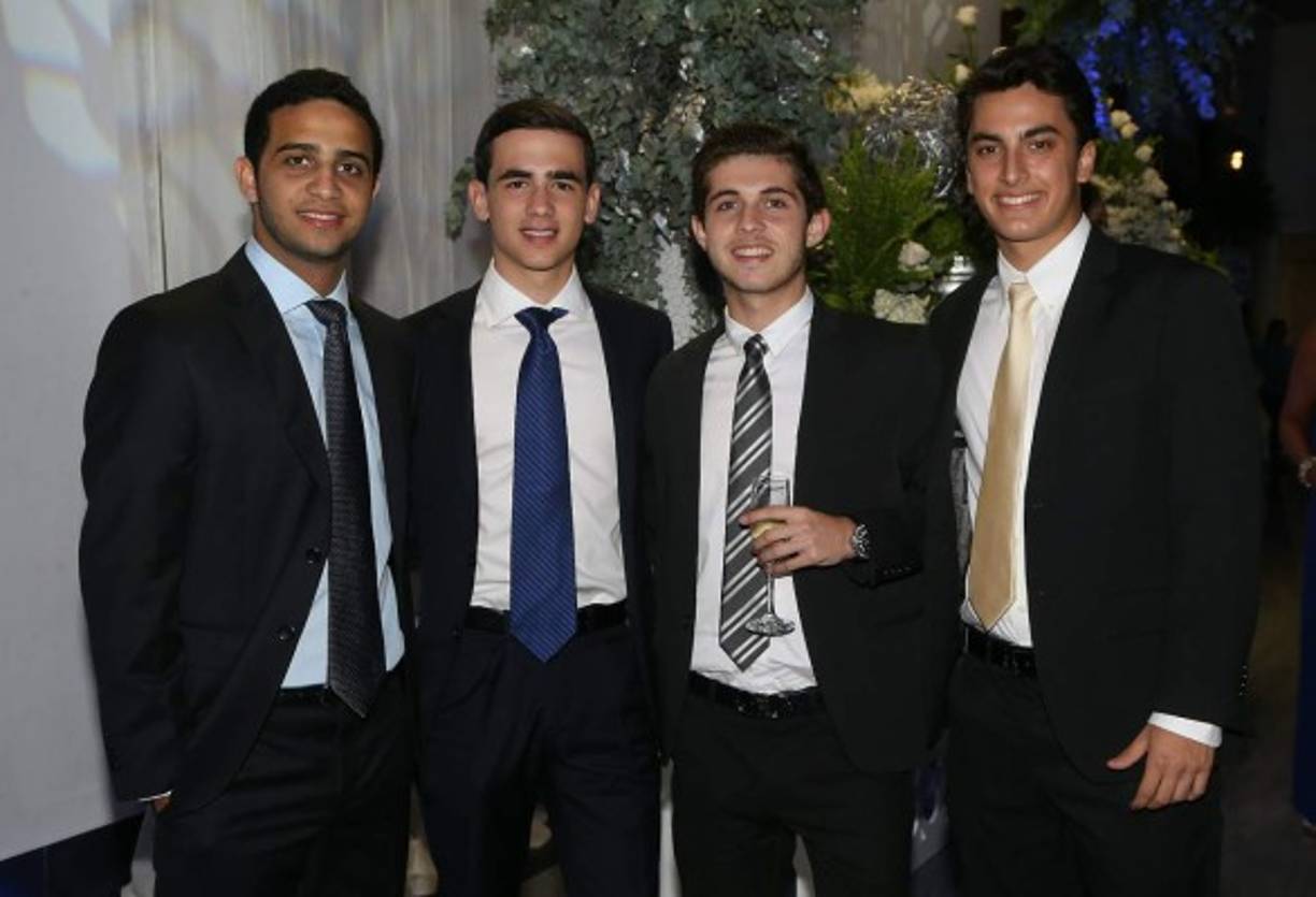 Fuad y Emín Abufele, Sebastián Handal y Gabriel Yuja.