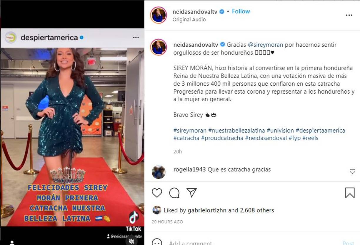 Satcha, Maity y Quioto: Famosos hondureños que celebraron el triunfo de Sirey Morán en NBL
