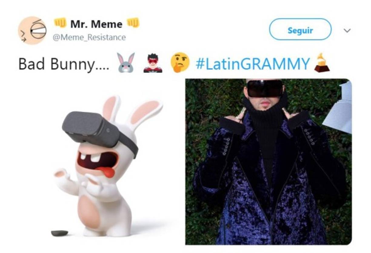 Como era de esperar la vestimenta de Bad Bunny fue tema de discusión, esta vez no fueron sus uñas sino unos lentes y un abrigo exageradamente grandes.