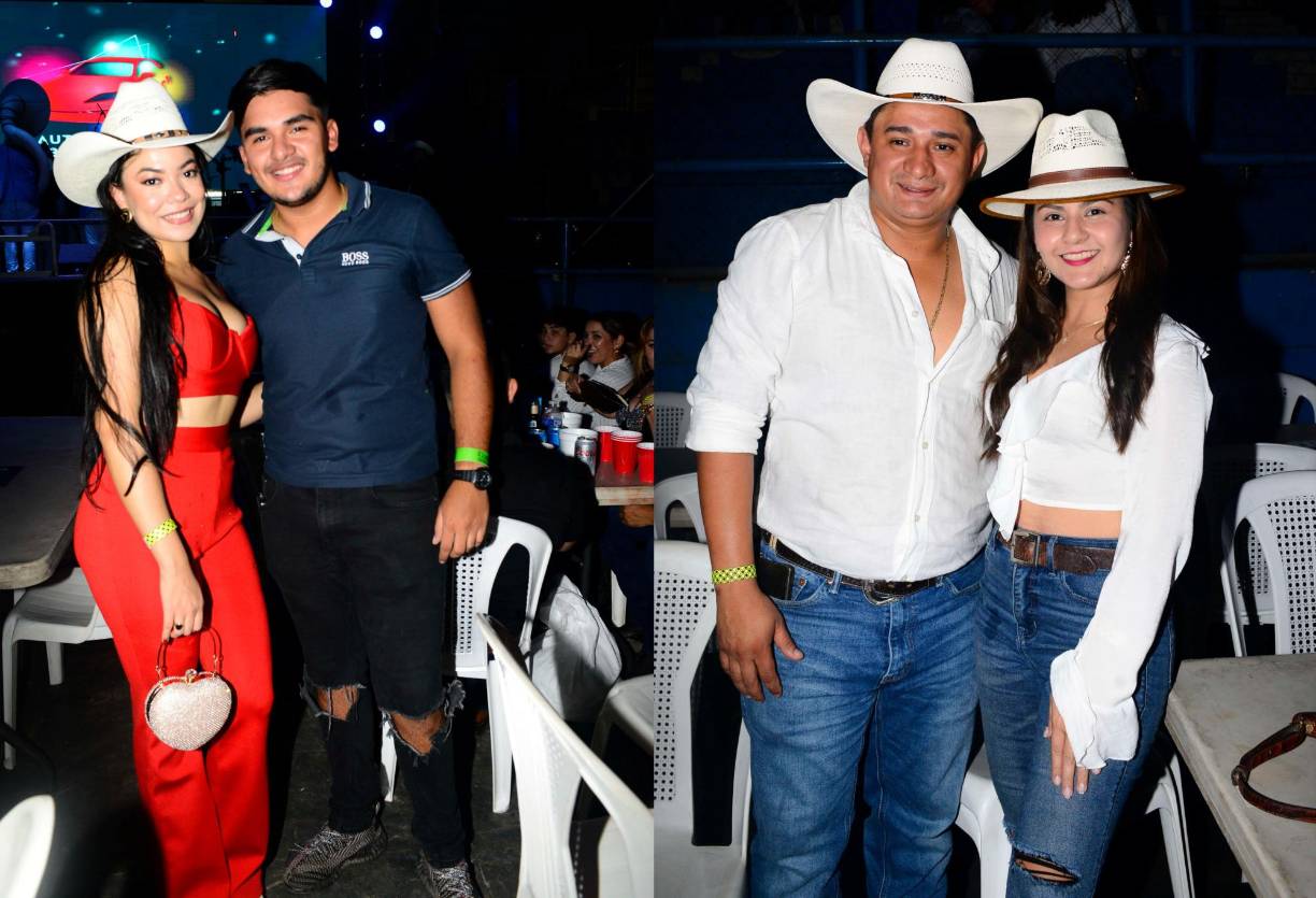 En la izquierda, Stephania Ortega y Edwars Fajardo. Y a la derecha posan Maynor Moreno y Dalyn Turcios. 