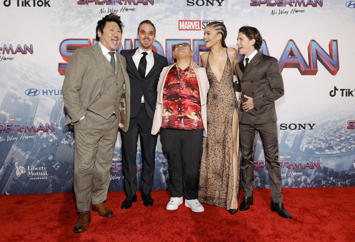Benedict Wong, Benedict Cumberbatch, Jacob Batalon, Zendaya y Tom Holland forman parte del reparto de la nueva entrega de Spider-Man.