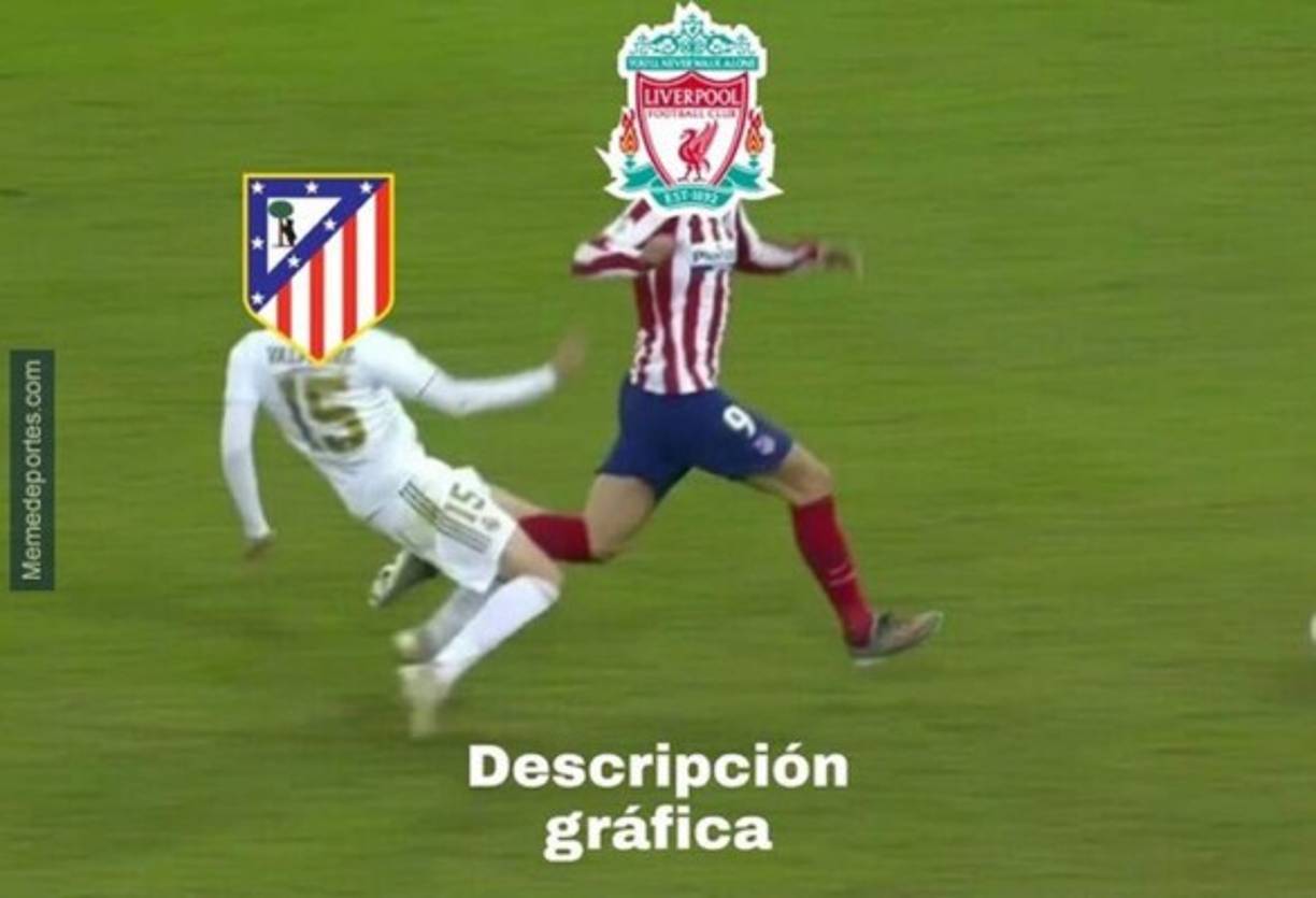La clasificación del Atlético, descripción gráfica.