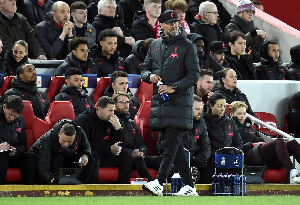 Jürgen Klopp y su reacción tras el 5-2 del Real Madrid ante Liverpool.