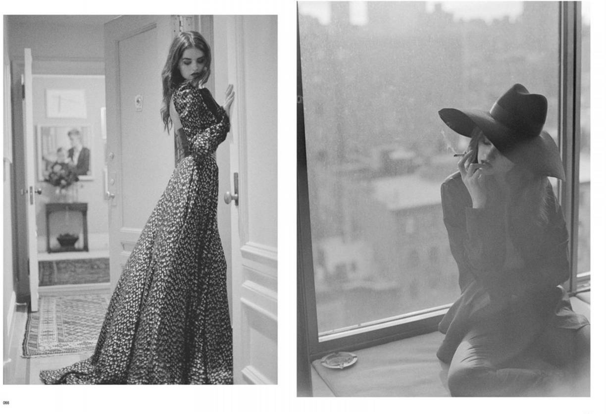 En 2013, posó como modelo para un editorial en la edición de primavera de New Order Magazine, que se llamó New York New York y que fue fotografiado por Clement Pascal.