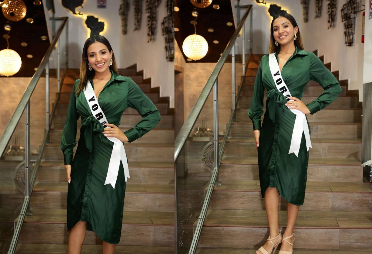 Sadia Paniagua es la representante del departamento de Yoro. Sadia tiene 22 años, es periodista y presentadora de televisión. 