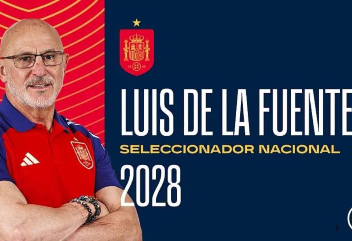 La Federación Española de Fútbol le ha comunicado la renovación del seleccionador Luis de la Fuente. El técnico seguirá al frente de España hasta 2028.