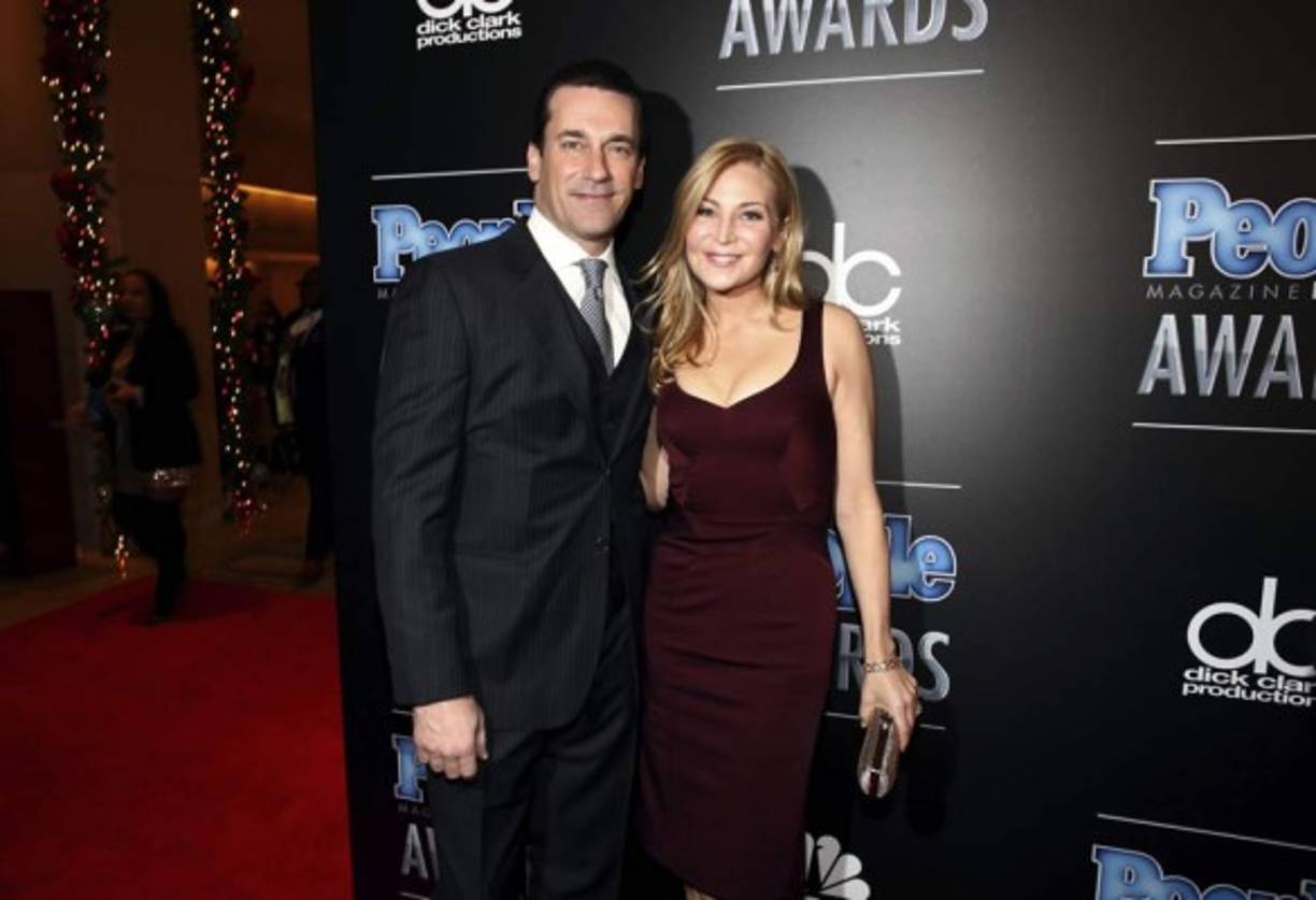 Jon Hamm y su esposa Jennifer Westfeldt.